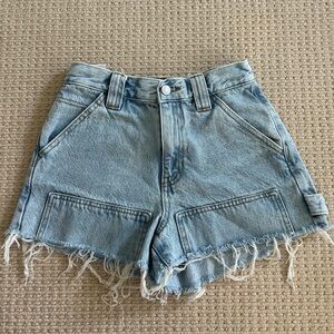 PacSun Light Blue Denim Workwear Denim Shorts
